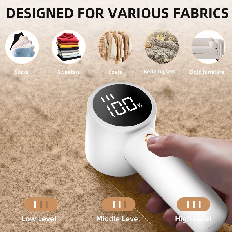 Epilator Wireless - Dissolvant de peluches électrique numérique, tondeuse