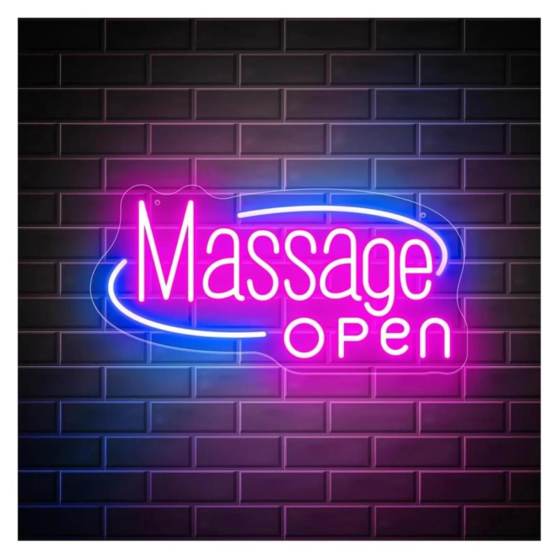 Spa Wellness Day - Enseigne néon « Massage » pour