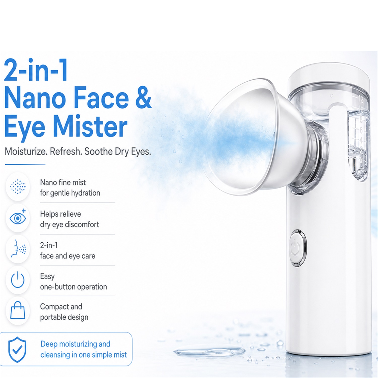 Nano-pulvérisateur oculaire él - Facial Steamer Nano avis et prix